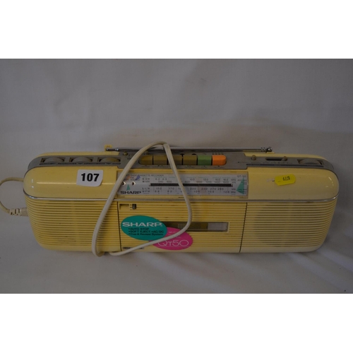 107 - SHARP QT-50E (W) RADIO