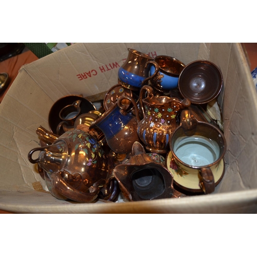 72 - QUANTITY OF 19TH CENTURY COPPER LUSTRE WARE