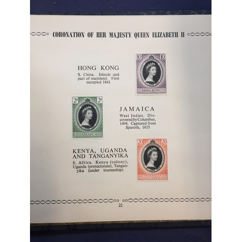 342 - 7 ALBUMS OF 25TH ANNIVERSARY OF THE CORONATION STAMPS 1953-78, ALBUM OF 1ST DAY COVERS, QUANTITY OF ... 