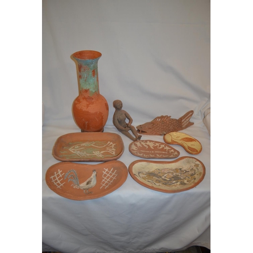 35 - TERRACOTTA VASES AND DISHES