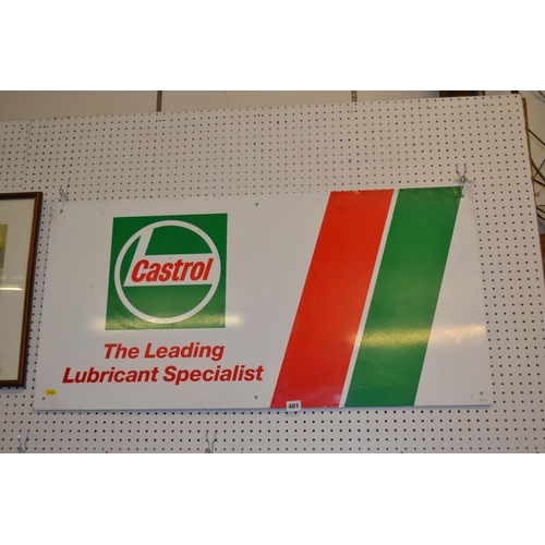 401 - CASTROL OIL ENAMEL SIGN