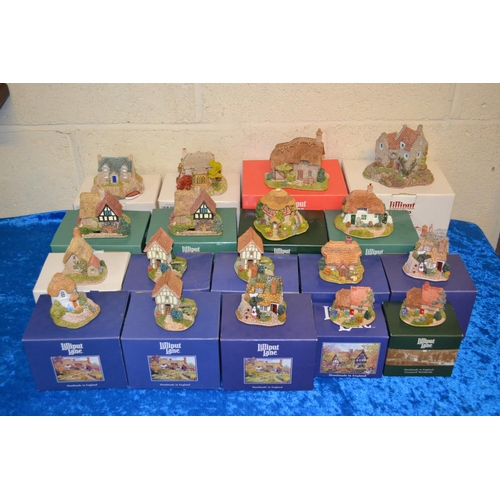 63 - 18 VARIOUS BOXED LILLIPUT LANE COTTAGES; SOME A/F