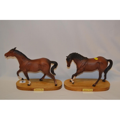 8 - TWO BESWICK STALLIONS 