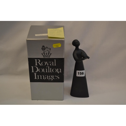 156 - ROYAL DOULTON BLACK BISQUE WARE FIGURINE 