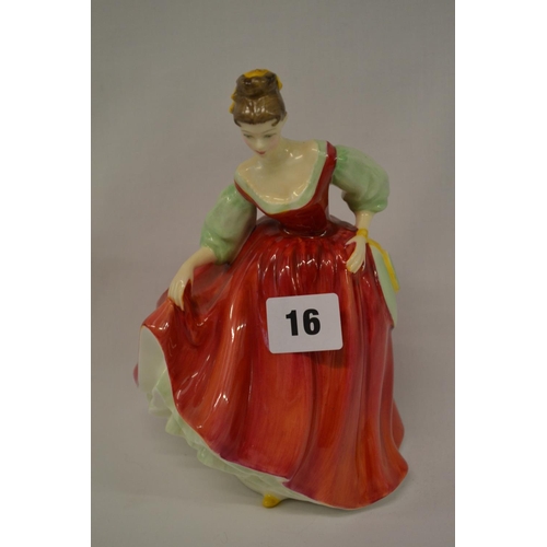 16 - ROYAL DOULTON BONE CHINA FIGURINE 