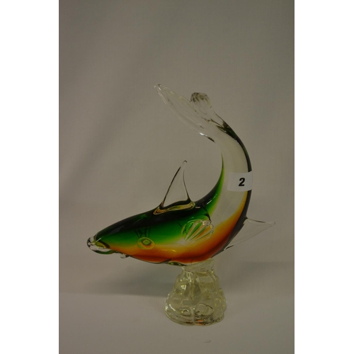 2 - MURANO GLASS FISH