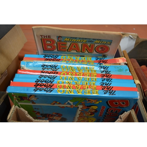 484 - TEN 1980S BEANO ANNUALS AND COMICS