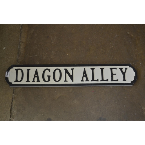 109 - DIAGON ALLEY SIGN