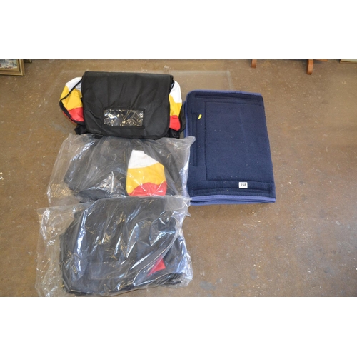 158 - 3 HOLDALLS AND 3 TERRY TOWELLING PET BEDS
