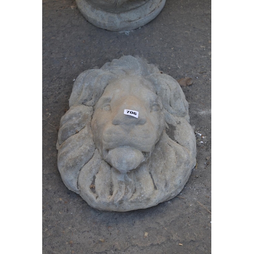 706 - LION MASK WALL PLAQUE