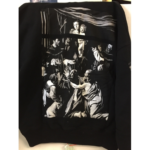 320 - BRAND NEW OFF WHITE CARA VAGGIO SQUARE OVERSIZED POPOVER HOODY MEDIUM