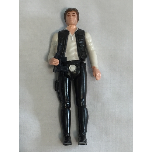 12 - STAR WARS HAN SOLO WITH TRANSLUCENT BLUE BLASTER HONG KONG 1977