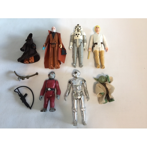 37 - 7 STAR WAR FIGURES (A/F)