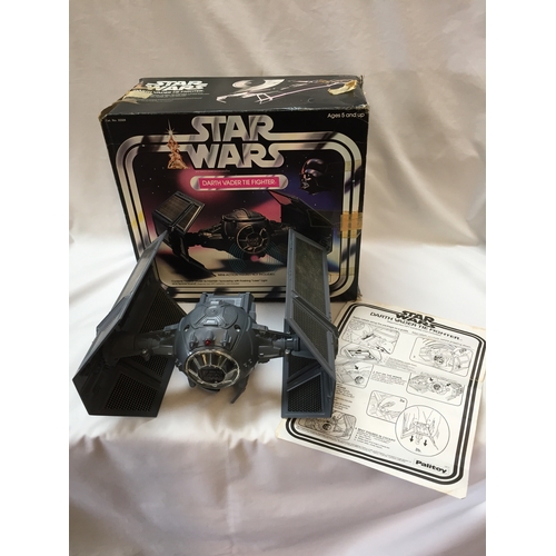 45 - PALITOY STAR WARS DARTH VADER TIE FIGHTER (COMPLETE) IN ORIGINAL BOX