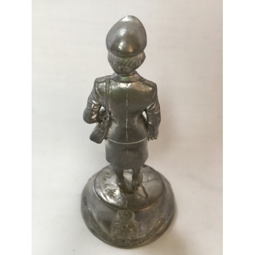 310 - METAL WOMANS ROYAL ARMY CORPS FIGURE