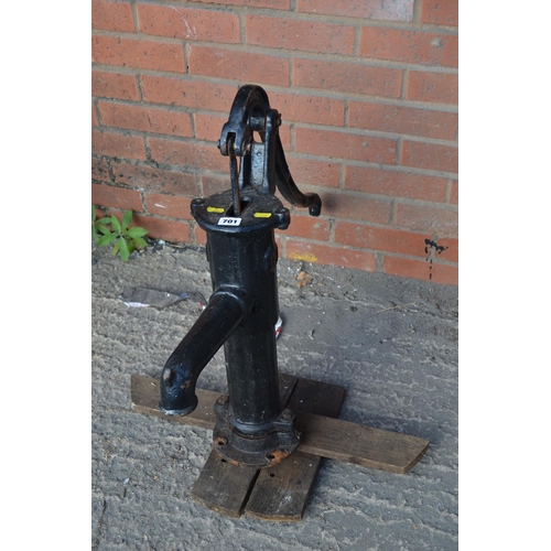 701 - OLD CAST IRON WELL PUMP