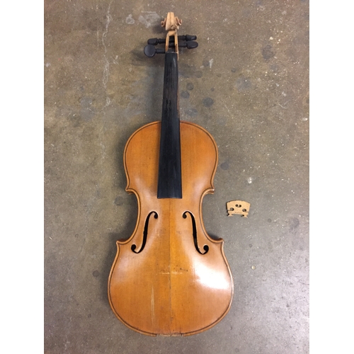 229 - VIOLIN (A/F) IN CASE