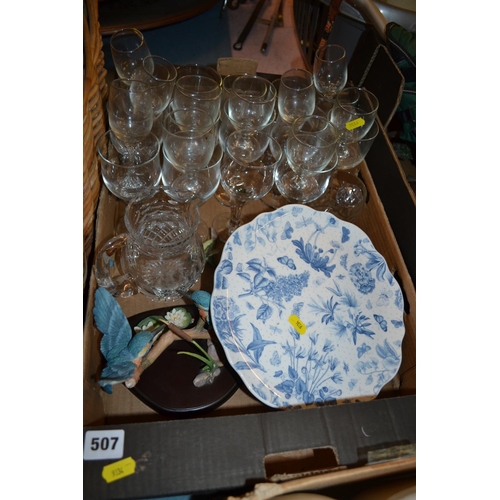 507 - QUANTITY OF GLASSES, PORTMEIRION 