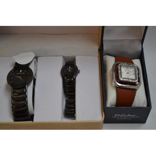 7 - SWISS LINE LADIES AND GENTS WRISTWATCHES AND 2 OTHERS