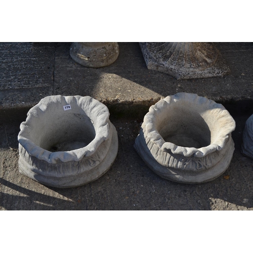 779 - PAIR OF SACK PLANTERS