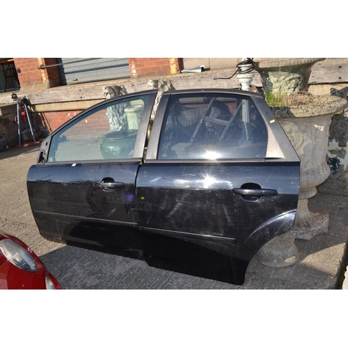 797 - PAIR OF FORD FOCUS REAR CAR DOORS (BLACK) 2007