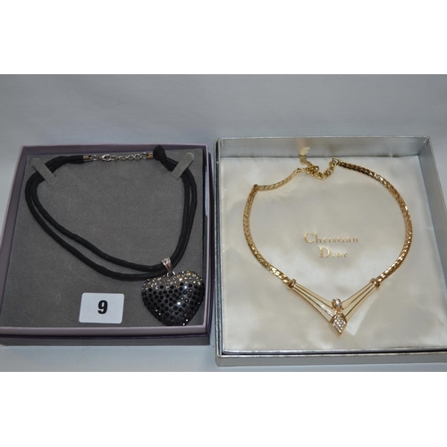 9 - CHRISTIAN DIOR NECKLACE AND PIA NECKLACE