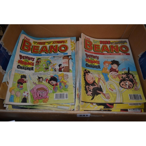 341 - QUANTITY OF BEANO COMICS C1990'S