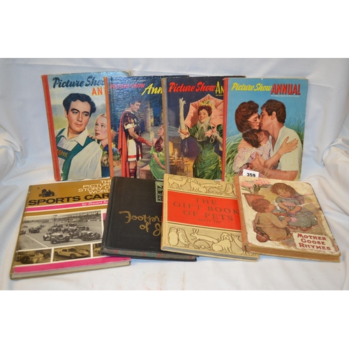 359 - 4 VOLUMES THE PICTURE SHOW ANNUALS, ETC