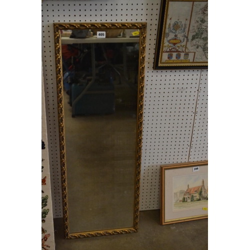 405 - GILT FRAMED DRESSING MIRROR