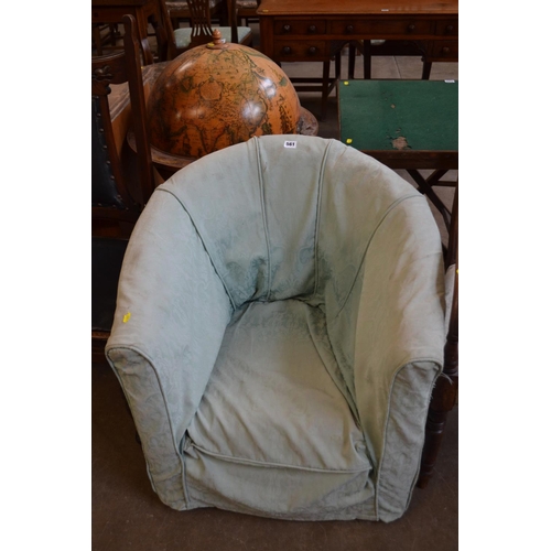 561 - VINTAGE TUB ARMCHAIR