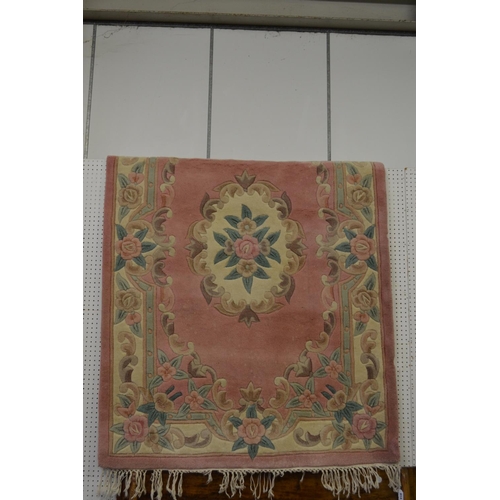 614 - BORDERED CHINESE RUG