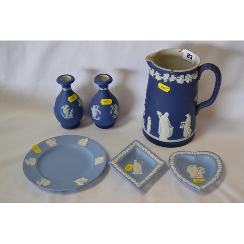 83 - 6 PIECES OF JASPERWARE