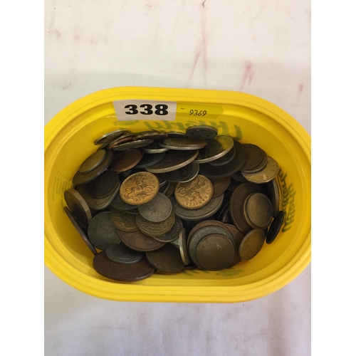 338 - QUANTITY OF MIXED COINS