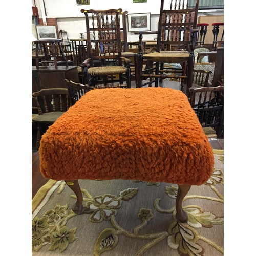 629 - RETRO UPHOLSTERED STOOL