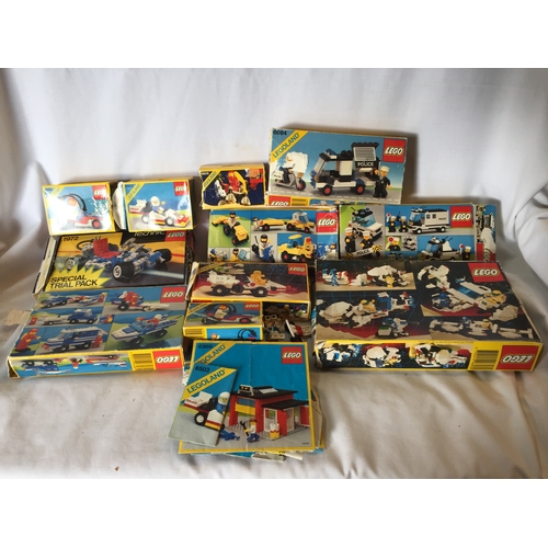 112 - QUANTITY OF BOXES OF LEGOLAND TOYS NOS. 6849, 6502, 1972, 6806, 6503, 6676, 6698, 6893, 6677, 6684