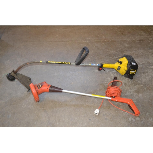 720 - MCCULLOCH PETROL STRIMMER AND FLYMO ELECTRIC STRIMMER