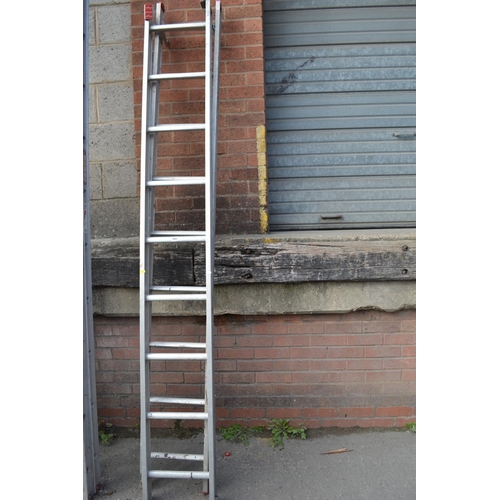 751 - PAIR OF ALUMINIUM EXTENDING LADDERS