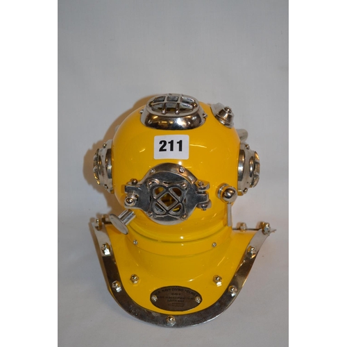 211 - TINPLATE MODEL DIVERS HELMET