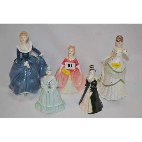 61 - ROYAL DOULTON BONE CHINA FIGURINE 