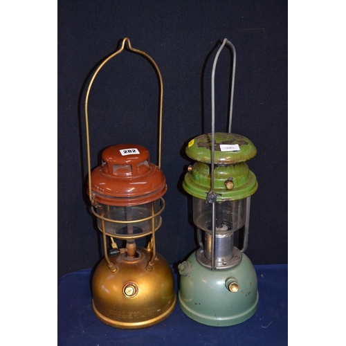 282 - TILLEY HURRICANE LAMP AND BIALADDIN HURRICANE LAMP