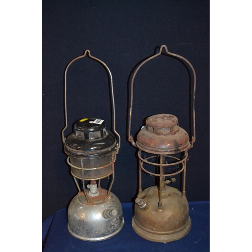 283 - 2 TILLEY HURRICANE LAMPS