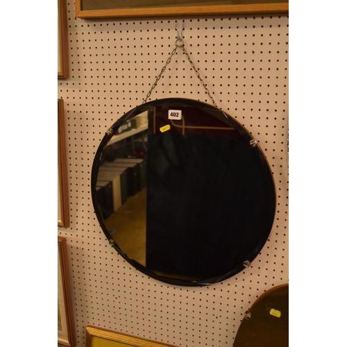 402 - FRAMELESS CIRCULAR SHAPED MIRROR