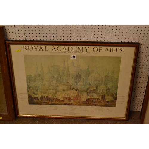 407 - ROYAL ACADEMY OF ARTS POSTER