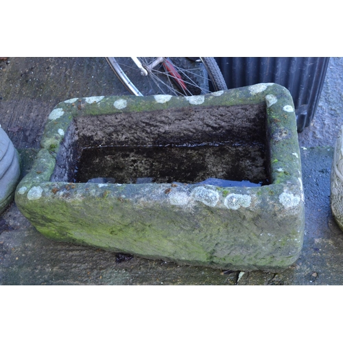 611 - RECTANGULAR CUT STONE TROUGH