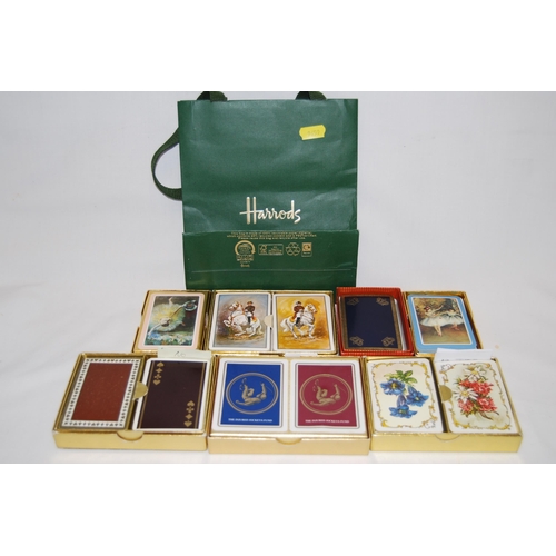 116 - 11 PACKS OF PLAYING CARDS IN BOXES