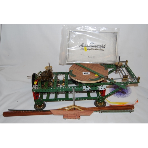 127 - MECCANO MODEL OF A MECCANOGRAPH