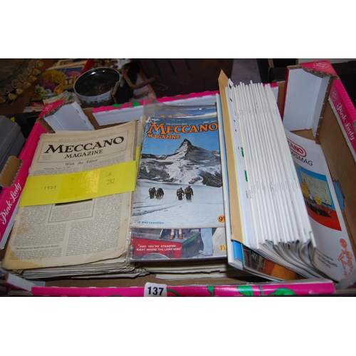 137 - QUANTITY OF MECCANO MAGAZINES 1926, 1927, 1928, 1933, 1934, 1935 AND 1936