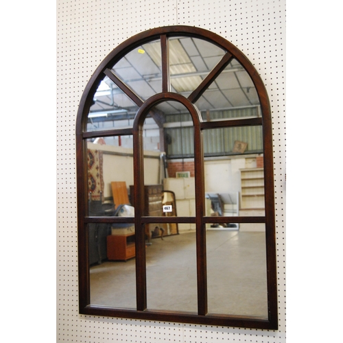 467 - ARCHED WALL MIRROR