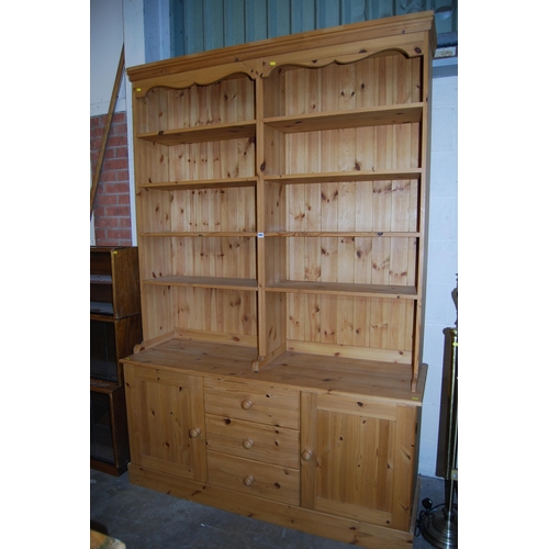 593 - LARGE PINE WELSH DRESSER