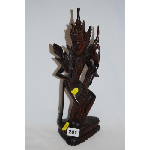 201 - CARVED BALI DANCING FIGURE